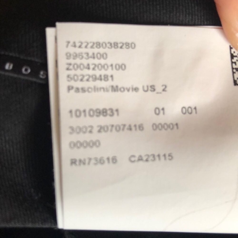 NWOT🎩HUGO BOSS🎩PASOLINI MOVIE US_2 PANTS🎩 - Picture 5 of 7